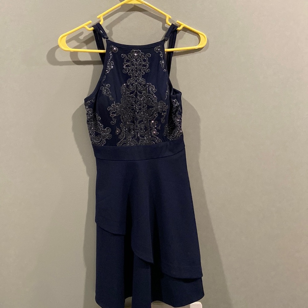 Navy Blue Formal Homecoming Dress. Size 3.